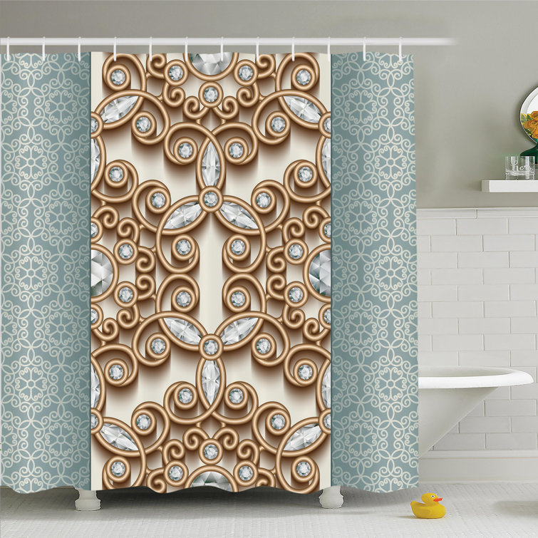 Ambesonne Vintage Diamonds Retro Shower Curtain Set Wayfair